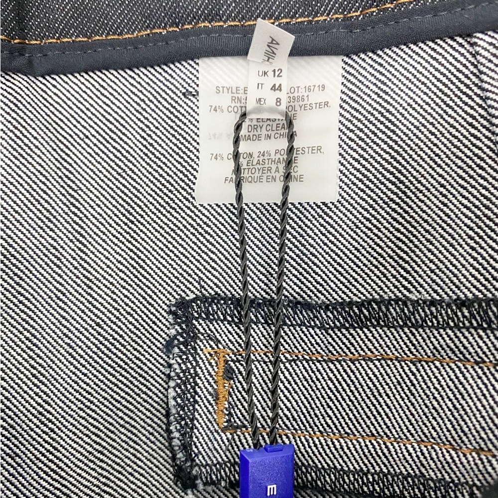 NEW Elie Tahari size 8 Dark Denim Fit & Flare Boot Cut Pant - Picture 13 of 14